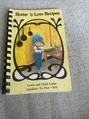 Butter 'n Love Recipes Cookbook - Yellow Cover